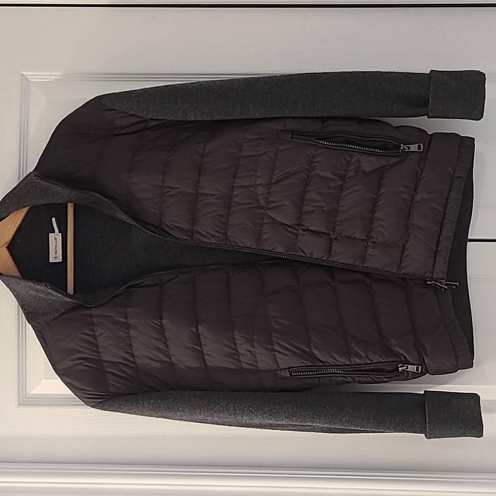 Moncler down knit jacket